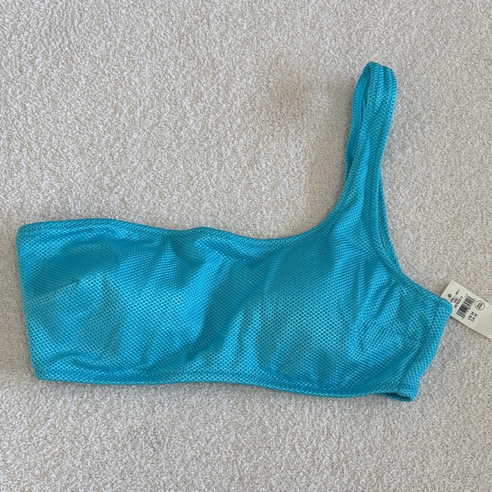 Aerie shine One-Shoulder bikini top